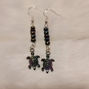 Hand-Made Turtle Earrings